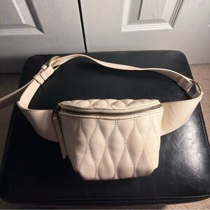 Beige belt bag